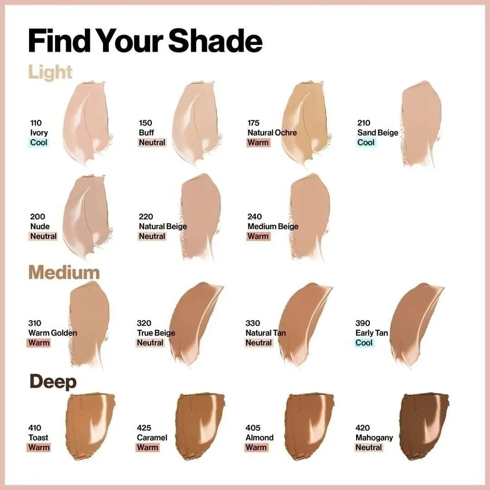 Revlon ColorStay Full Cover Foundation‎ Matte Mahogany 420 1.0 oz New